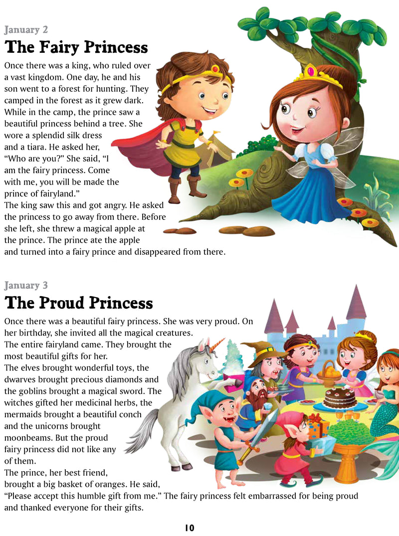 365 Princess Tales - Thickly Padded, Glittered & Premium Quality