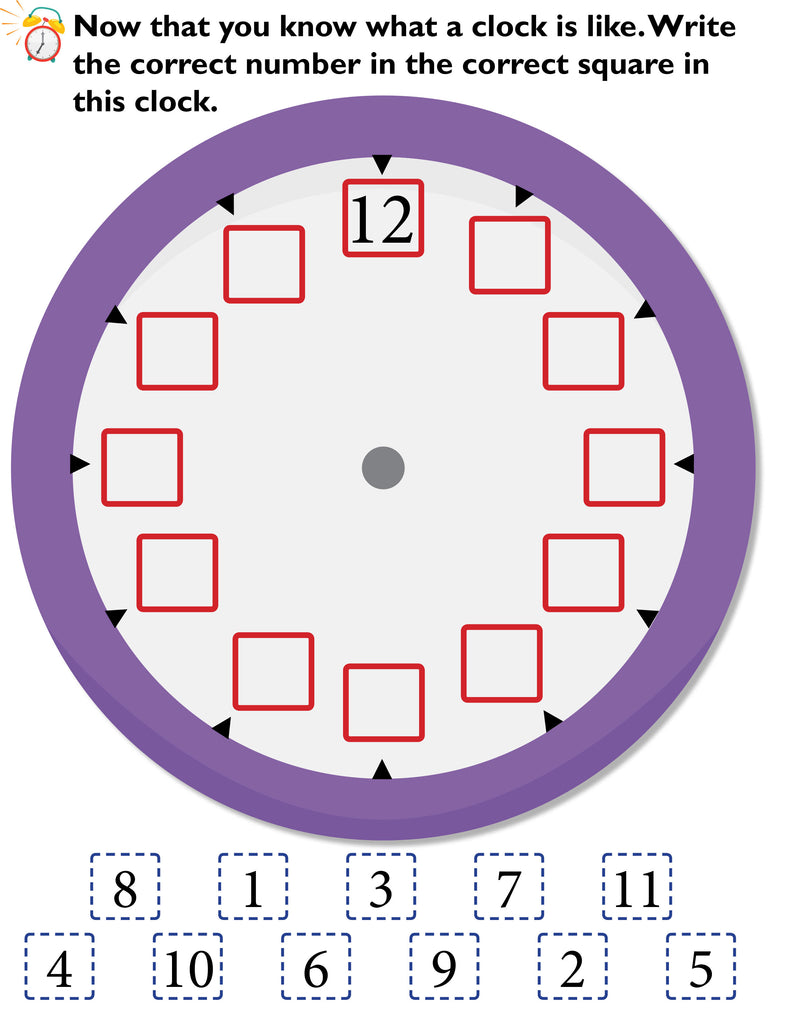 Telling Time - Wipe & Clean Workbook with free Pen