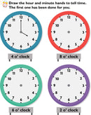 Telling Time - Wipe & Clean Workbook with free Pen