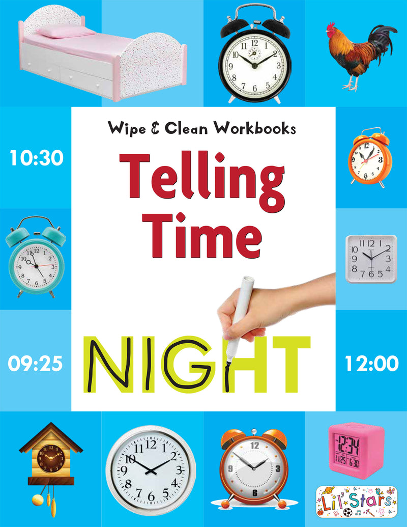 Telling Time - Wipe & Clean Workbook with free Pen