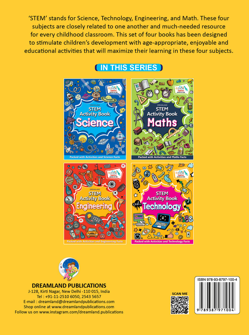 STEM Activity Book - Technology : Interactive & Activity Children Book By Dreamland Publications 9789387971004