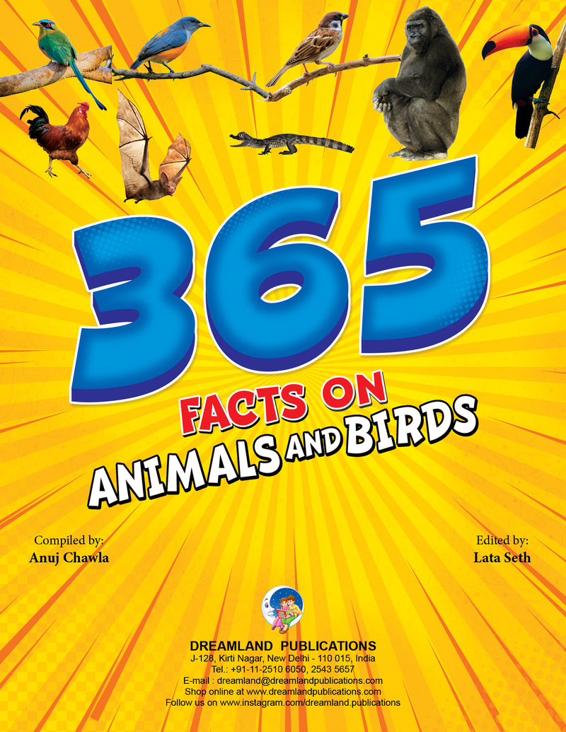 365 Facts on Animals and Birds : Reference Children Book By Dreamland Publications