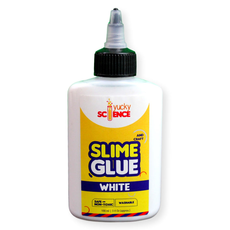 PVA White Slime Glue - Professional 100 ml 3.5 fl.oz. Vinyl Glue Ideal for  Paper, Woods, School Works Slime - Long Lasting White PVA Glue with