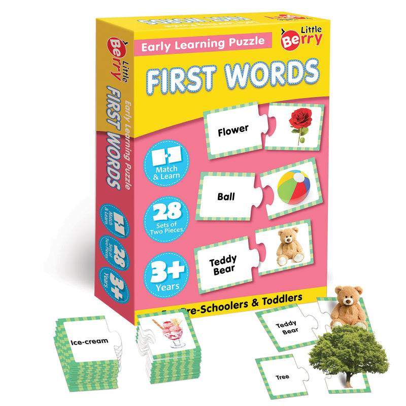 Little Berry Frist Words Early Learning Puzzle Game for Kids 2+ Year - Learning Toy (42 Pcs)