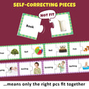 Little Berry Opposites, First Words and Action Words Early Learning Puzzles for Kids