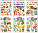 Sticker Book - pack (6 titles) : Early Learning Children Book By Dreamland Publications 9788184515978