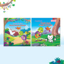 Story Books for Kids (Set of 2 Books) World Peace Mission, Purple Turtle Meets Angel Cat Sugar