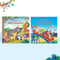 Story Books for Kids (Set of 2 Books) Safari Adventure, Friends at The Amusement Park