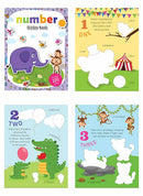 Set of 4 Sticker Books - Number, ABC, Things that Move & Shapes and Opposites