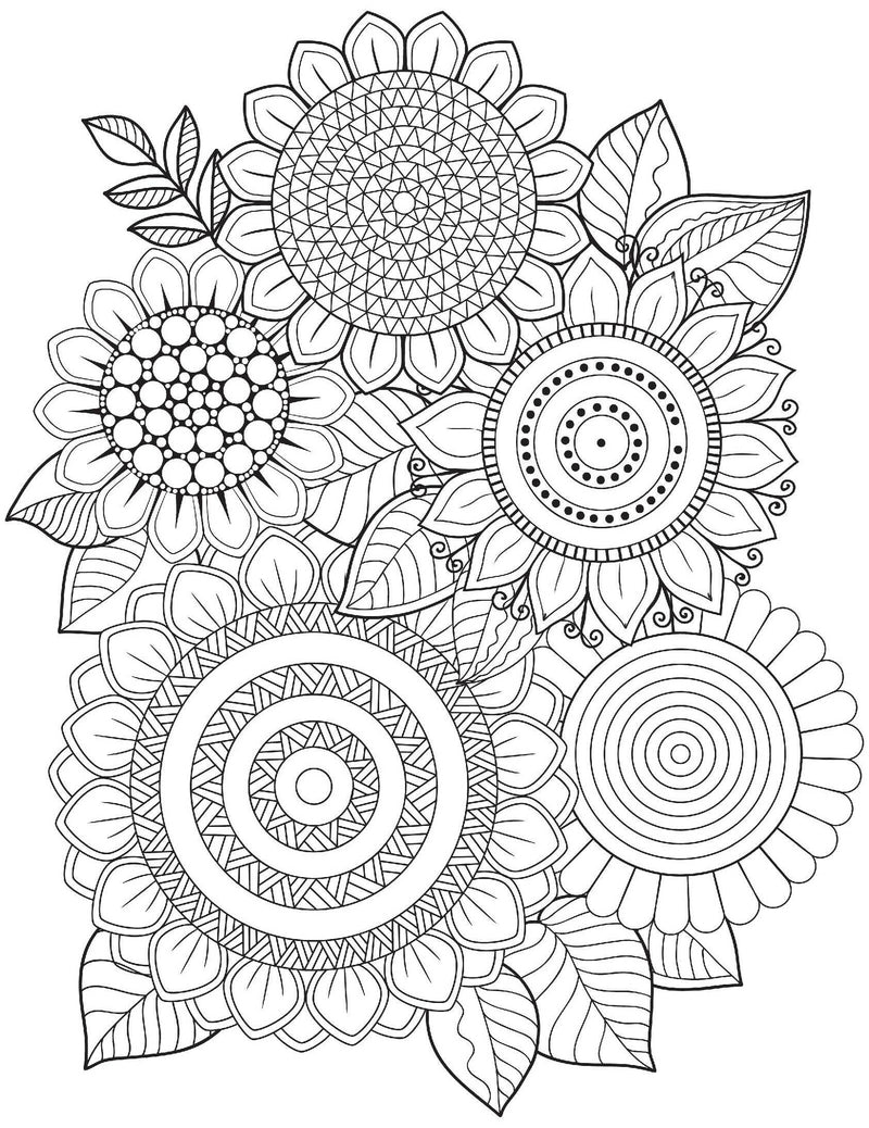 Just Smile Simple Coloring Book For Adults Mind Relaxing Mandalas: Easy  Large Print And Relieving Flowers Designs For Beginners And Seniors  (Dementia, (Paperback), Blue Willow Bookshop